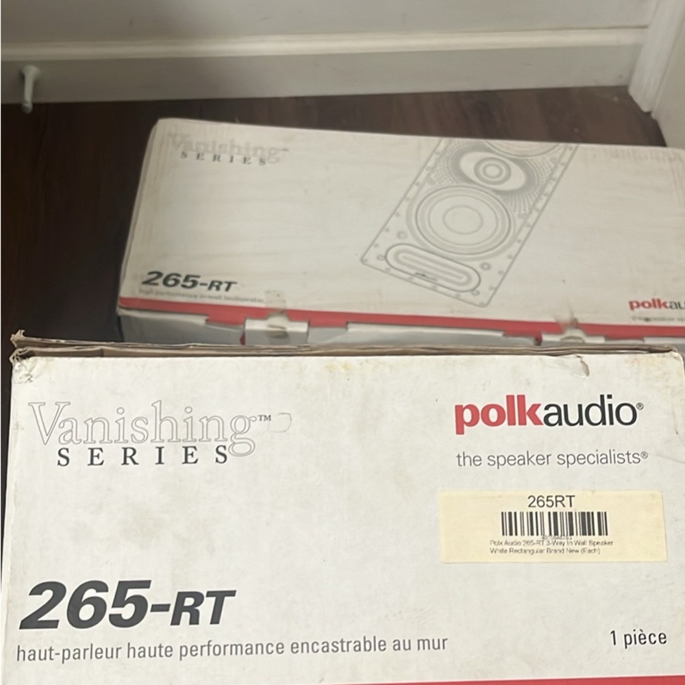 Polk Audio RT265 in wall stereo speakers